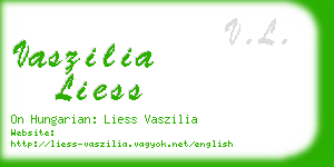 vaszilia liess business card